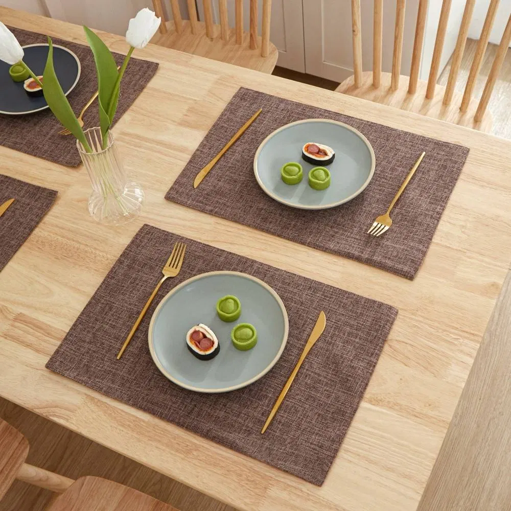 Custom Tea Coffee Drink Cup Roller Coaster Para Dining Woven Place Mats