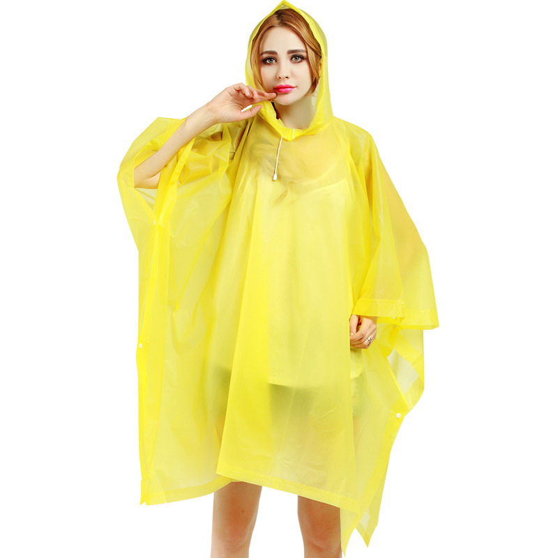 Lightweight Waterproof Ripstop PEVA Rain Poncho