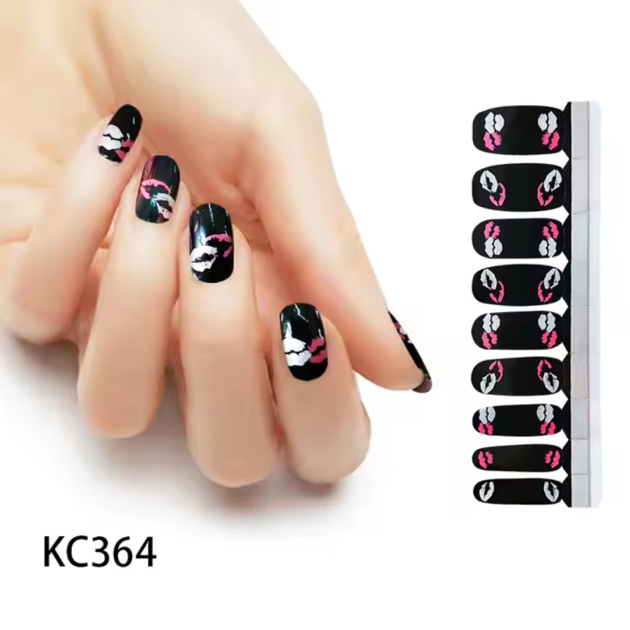Self Adhesive Non-Toxic Decal Polish Wraps/Nail Polish Strips Nail Sticker
