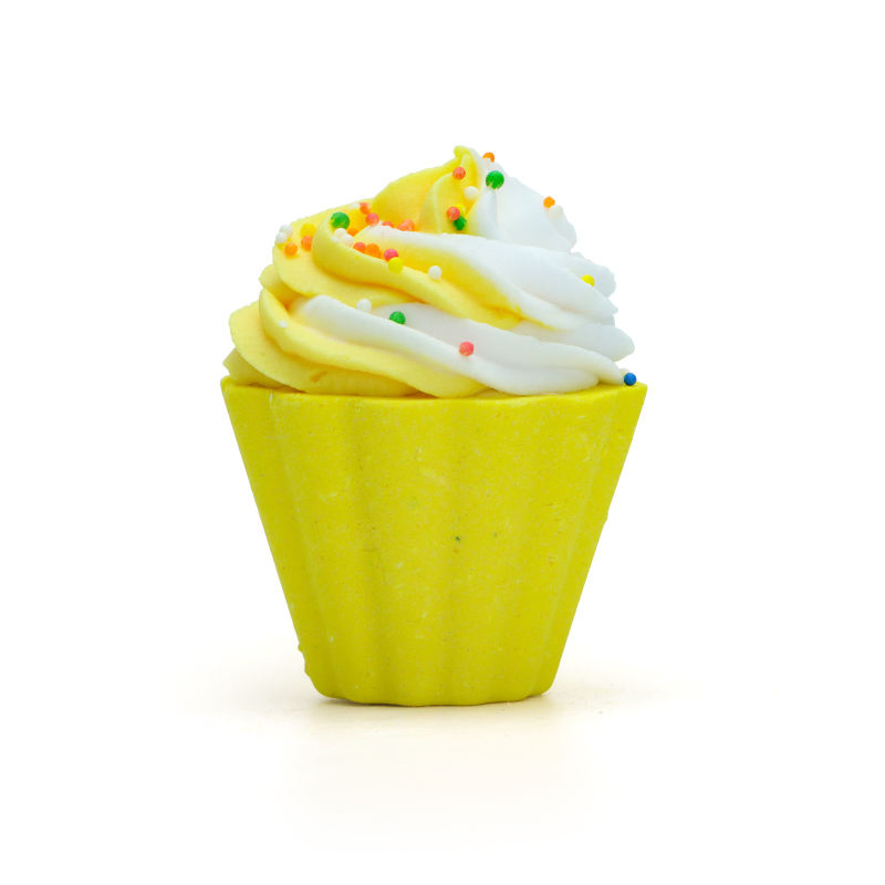 OEM Customization Organic Cake Bath Bombs Natural Essential Oils Colorful Dessert Themed Fizzy Ball Cupcake Bath Bombs