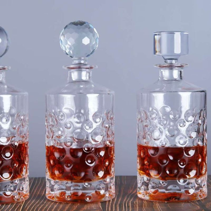 Whiskey Glass 7PCS Set Glass Whiskey Decanter Set with Glass