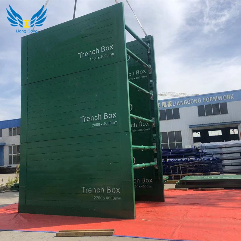 China Manufacturer Customized Steel Trench Box for Supporting Trench Shields Trench Shoring