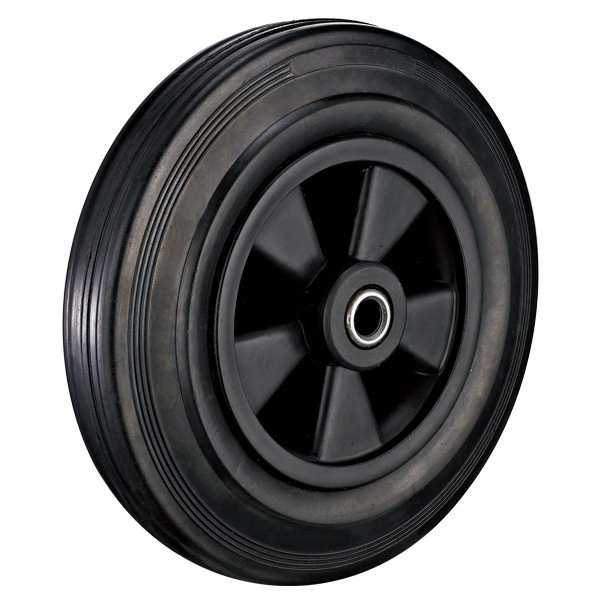 Rubber Iron Core Black Single Only Wheel for Dustbin