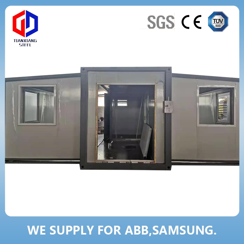 Prefab Portable Caravan Wooden Mobile Camp Steel Structure Building Modular Prefabricated Office Home Shipping Container House