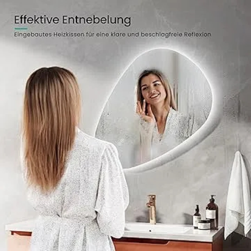 Wall Mounted LED Bathroom Mirror Espejo 4mm 5mm 6mm Thickness
