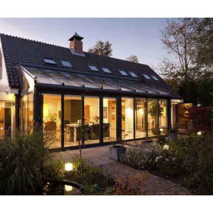 Design Standing Aluminum Polygon Roof Sunroom House Prefab Backyard Sunroom