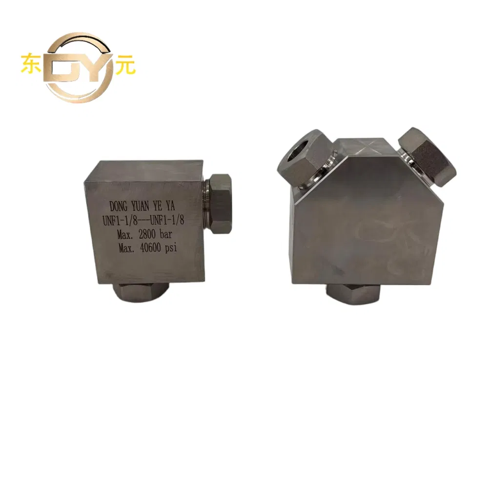 Stainless Steel Butt Weld Union Tee High Pressure Smooth Surface Pipe Fittings Coned-and-Threaded Connection