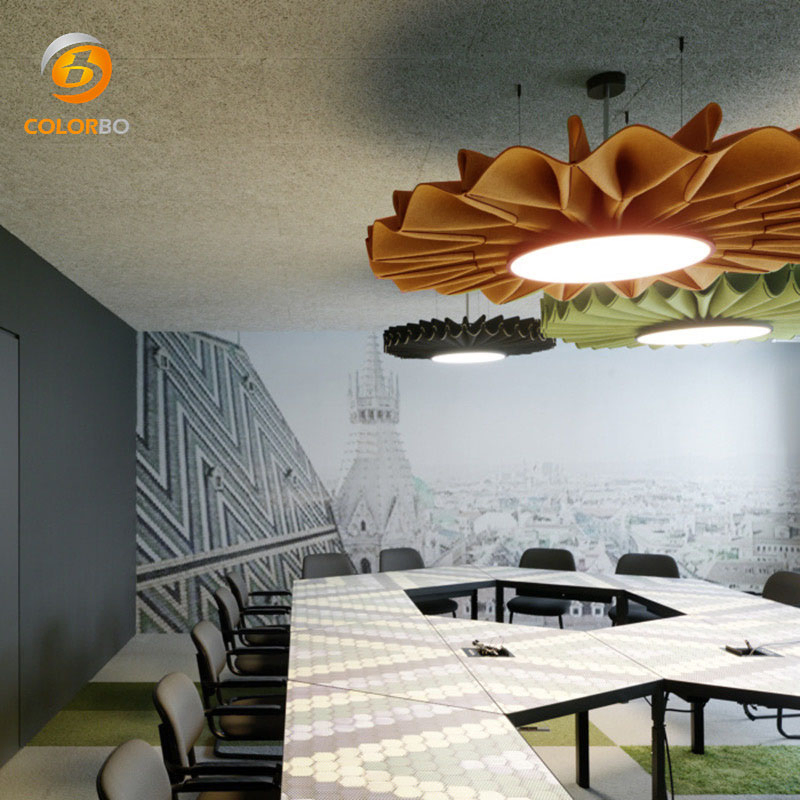 Carton Packed Flame Retardant wall panels PET Felt LampShade with Low Price
