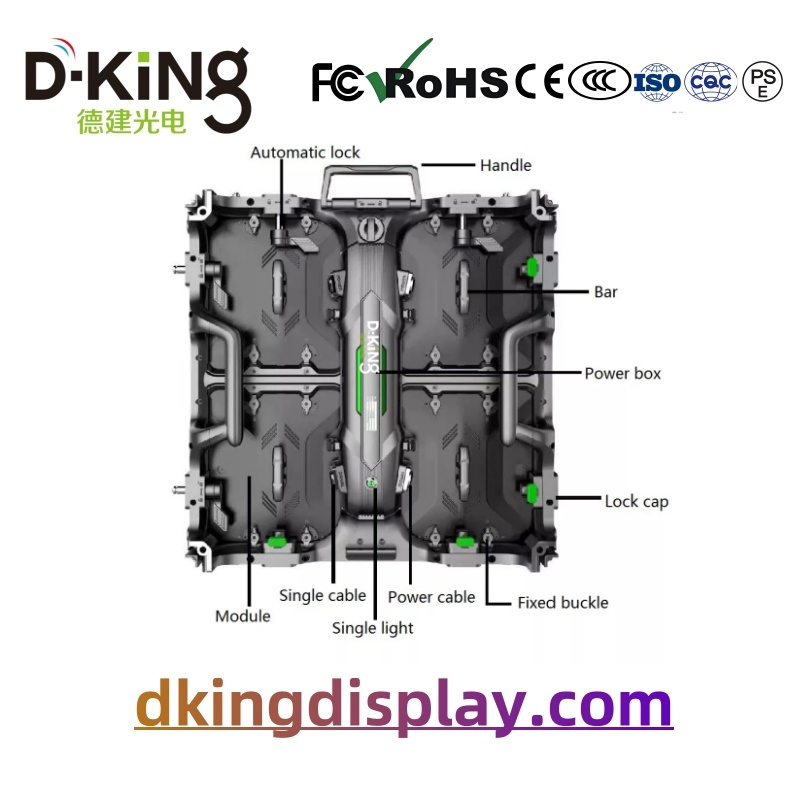 High Refresh Rate Suitable for Outdoor Use, P3.91mm LED Screen, IP65 Waterproof, Rental Screen, Easy Installation.