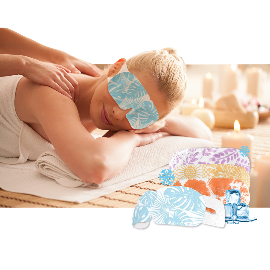 2025 New Arrival Disposable Mint Hydrogel Self Cooling Eye Mask