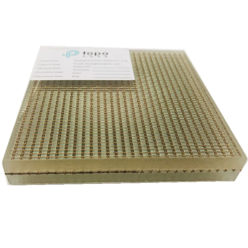 Customized Top Quality Laminated Metal Wire Glass (PLW-TP)