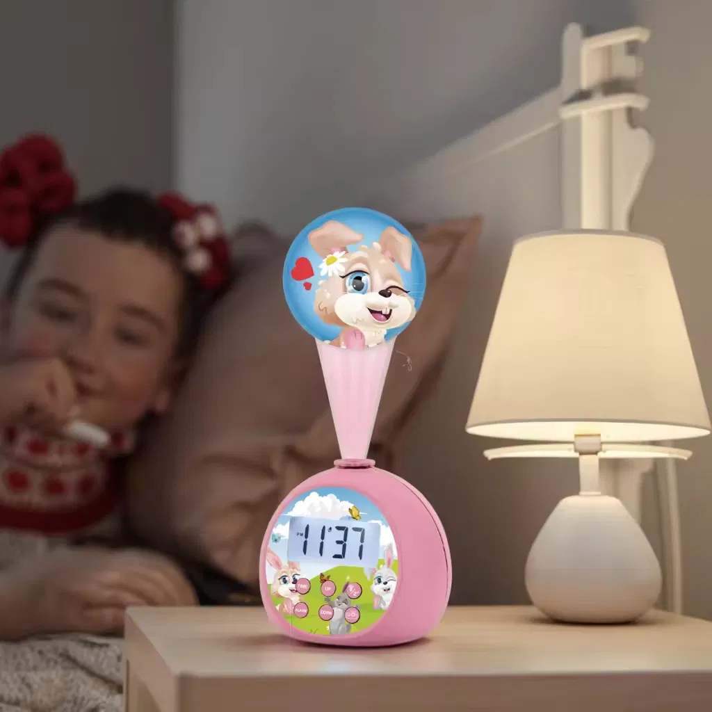 RGB Projection Night Light, Alarm Clock, Timer & Ambient Display with Next-Gen Smart Sleep Trainer for Kids