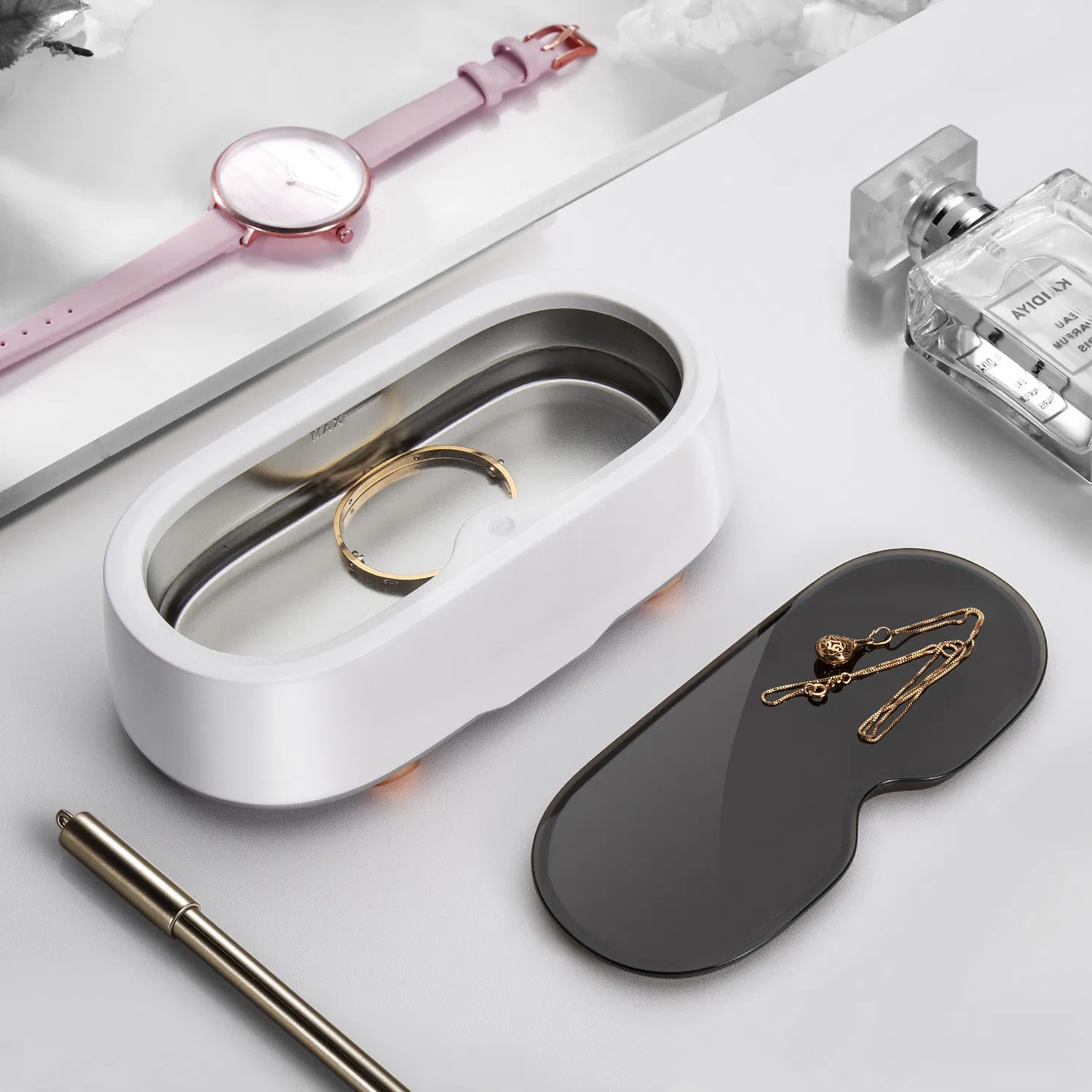 Ultrasonic Cleaning Machine for Glasses Household Small Cleaning Instrument Jewelry Watch Denture Cleaner