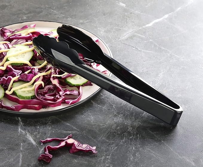 Plastic Acrylic Restaurant Serving Utensils Tongs Buffet Salad Tong