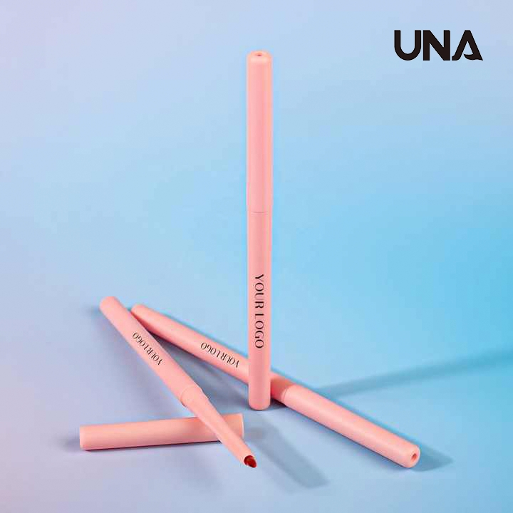 Wholesale Cosmetics Retractable Pink Lipliner Waterproof High Pigment Makeup Lip Liners Custom Private Label