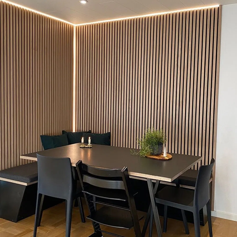 Office Studio Akupanel Wooden Slatted Sound Absorbing Proofing Boards Ceiling Pet Wood Slat Wall Soundproof Acoustic Panels