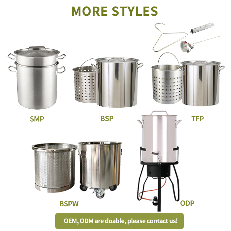 Xiangsheng Stainless Steel Crawfish Seafood Cooking Pot with Basket Set