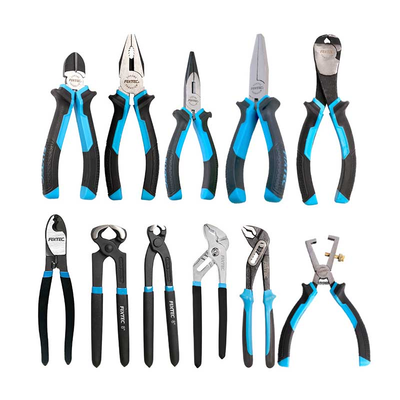 Набор инструментов Fixtec: плоскогубцы, разводной ключ, насосные клещи