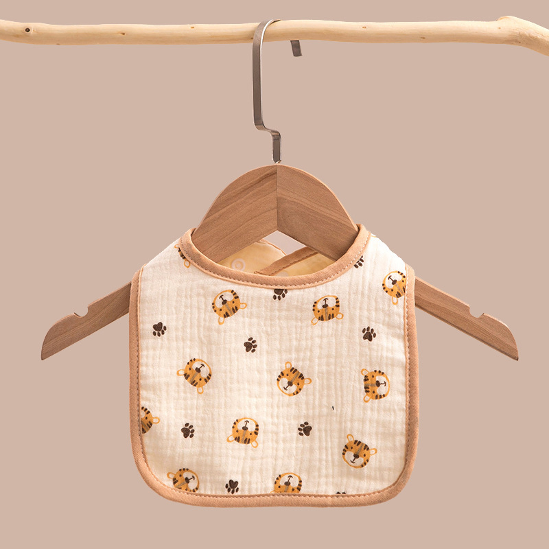New Water-Absorbent Anti-Dirty Anti-Spit Baby U-Type Cotton Gauze Dental Bibs