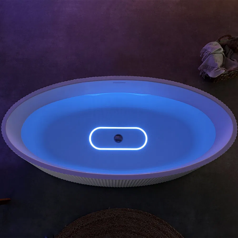 Прямоугольная акриловая ванна белая, отдельностоящая