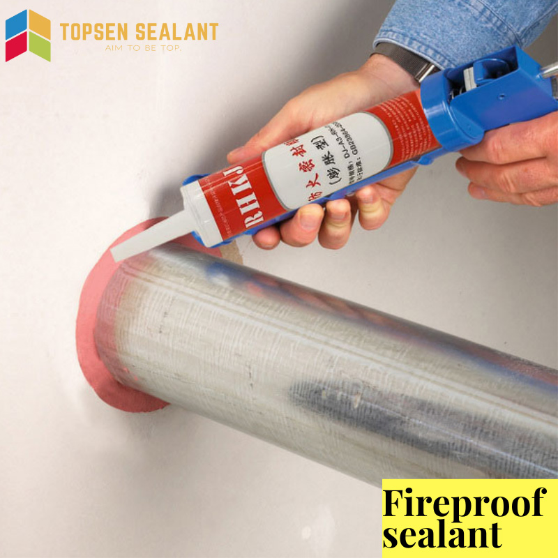 Red Color Intumescent Firestop Acrylic Duct Sealant