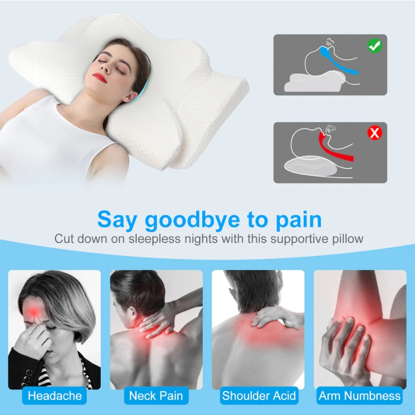 Customized Size Memory Foam Bedding Pillow Cover Side Sleeper Cervical Memory Foam Pillows