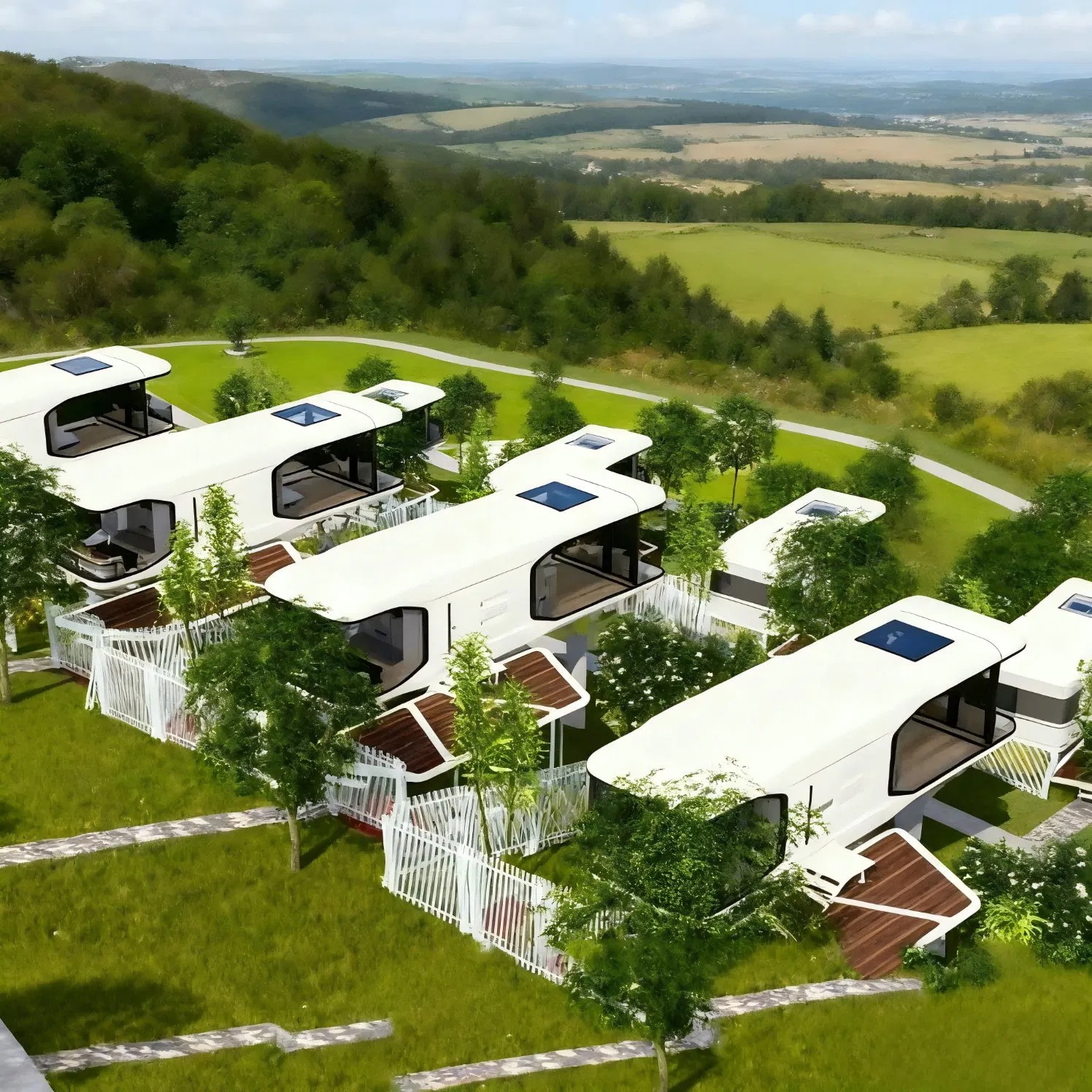 Space Capsule Luxury Durable Resort Farm Mobile Tiny House Prefab Room