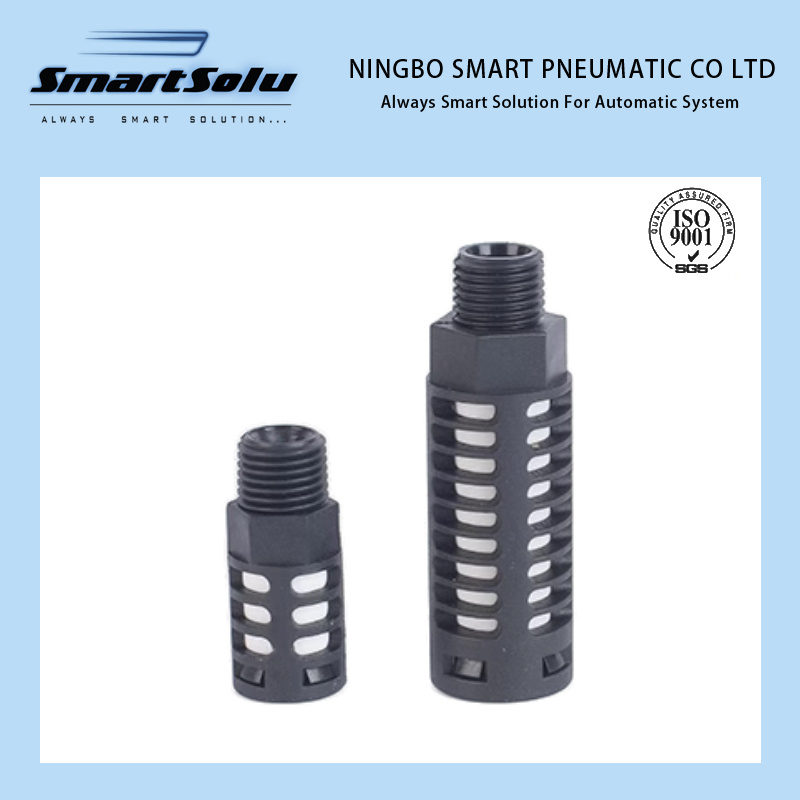 Пневматический быстросъемный глушитель с наружной резьбой