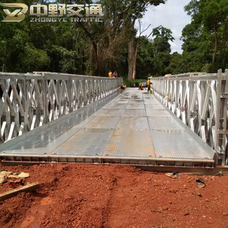 200-Type Prefab Temporary Portable Compact 200 Row Single Layer Reinforced Steel Structure Truss Modular Bailey Bridge