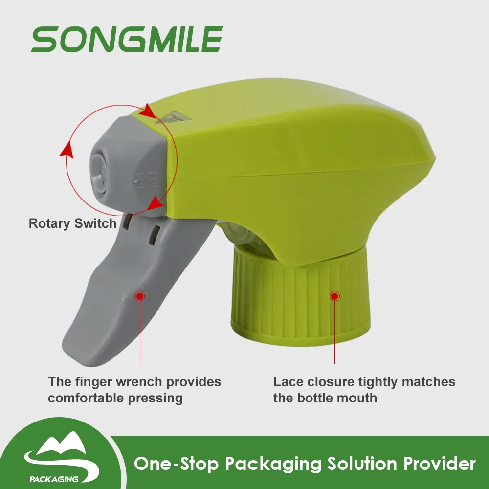 High Quality Free Sample All Plastic Foam Trigger Sprayer Pump with Child Lock for Bottle