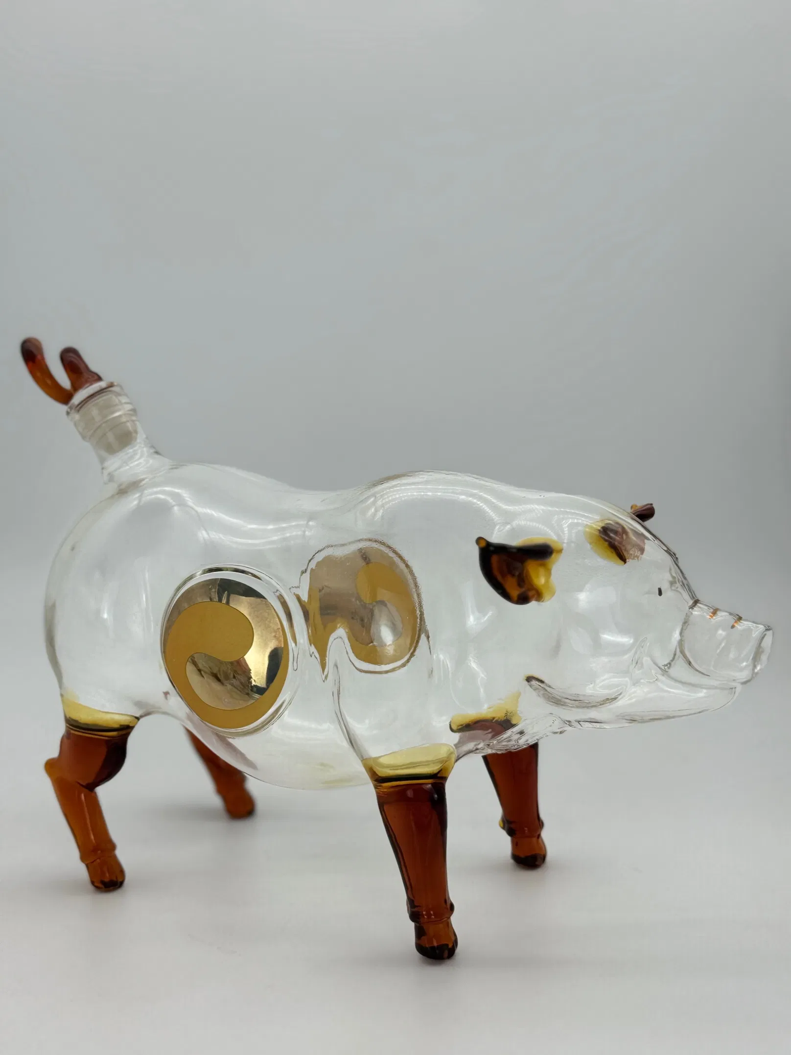 New Hot Sales Wine Decanter Whisky Decanter Glass Decanter High Borosilicate Glass Pig