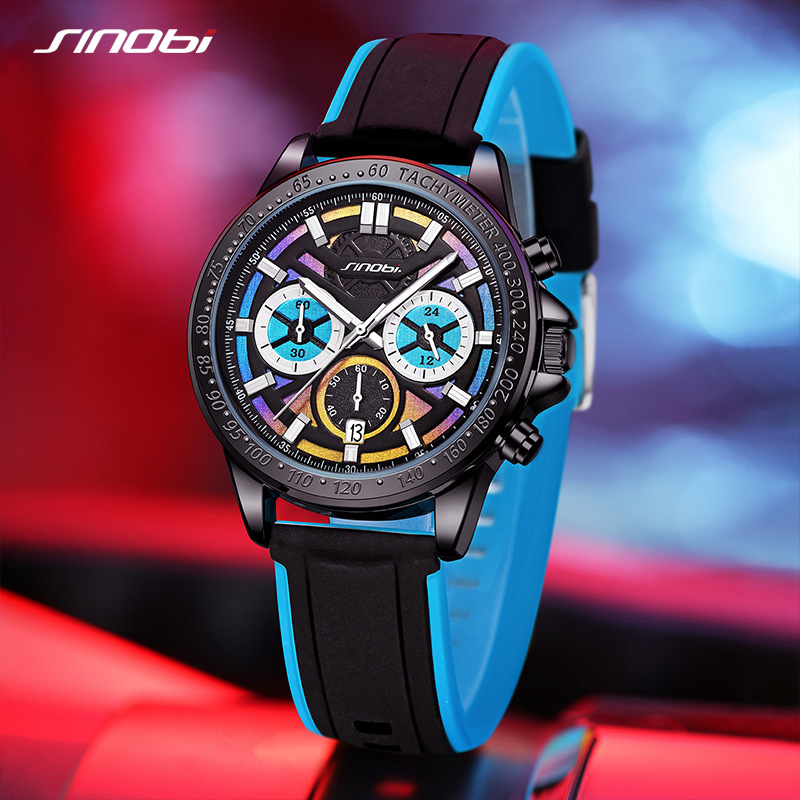 Sinobi S9886g Popular Men's Sports Business Luminous Waterproof Fashion Quartz Watch