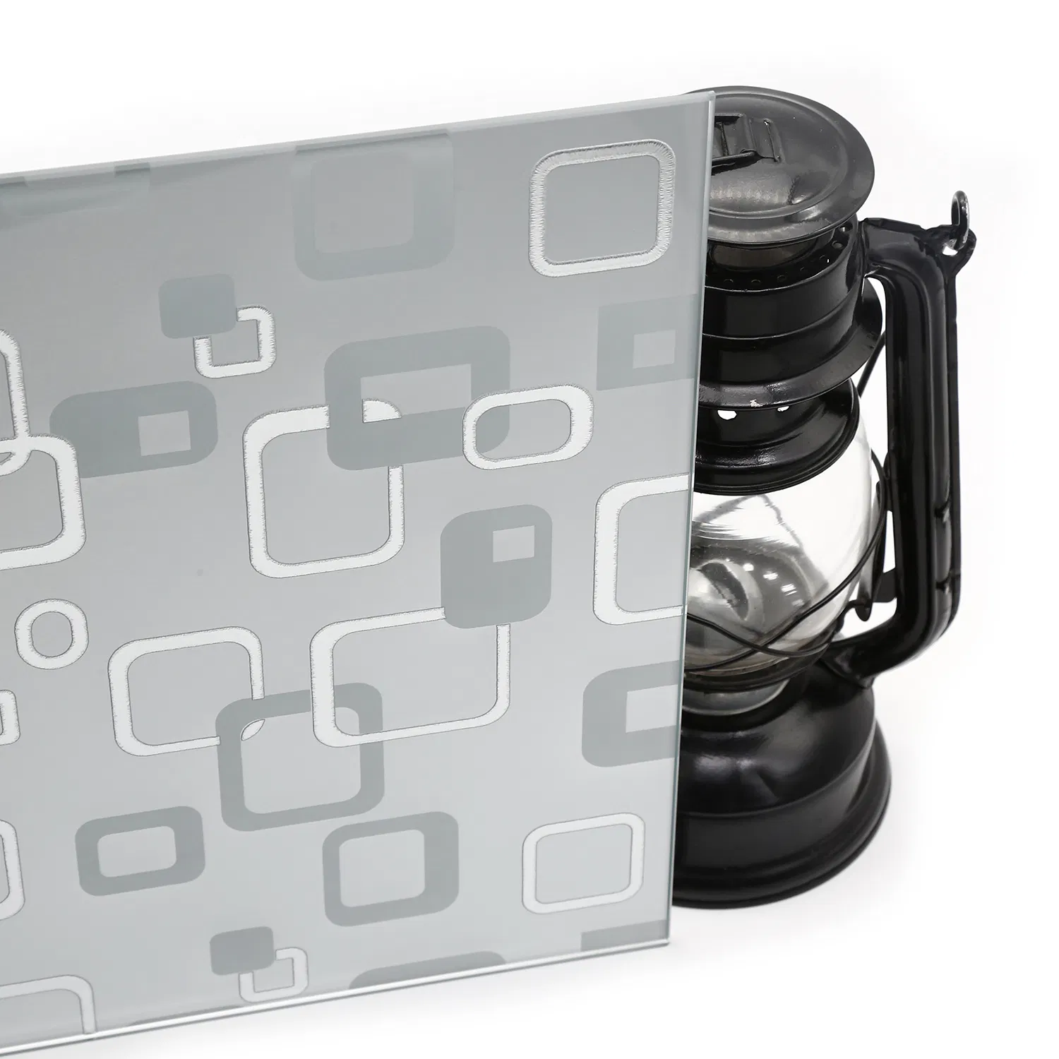 Top Clear Frosted Acid-Etched Glass Patterned Glass