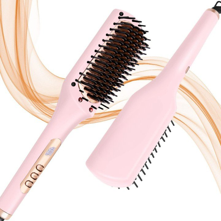 Advanced Hair Hot Brush Comb Auto off Ceramic Fast Heating Electric Hairbrush