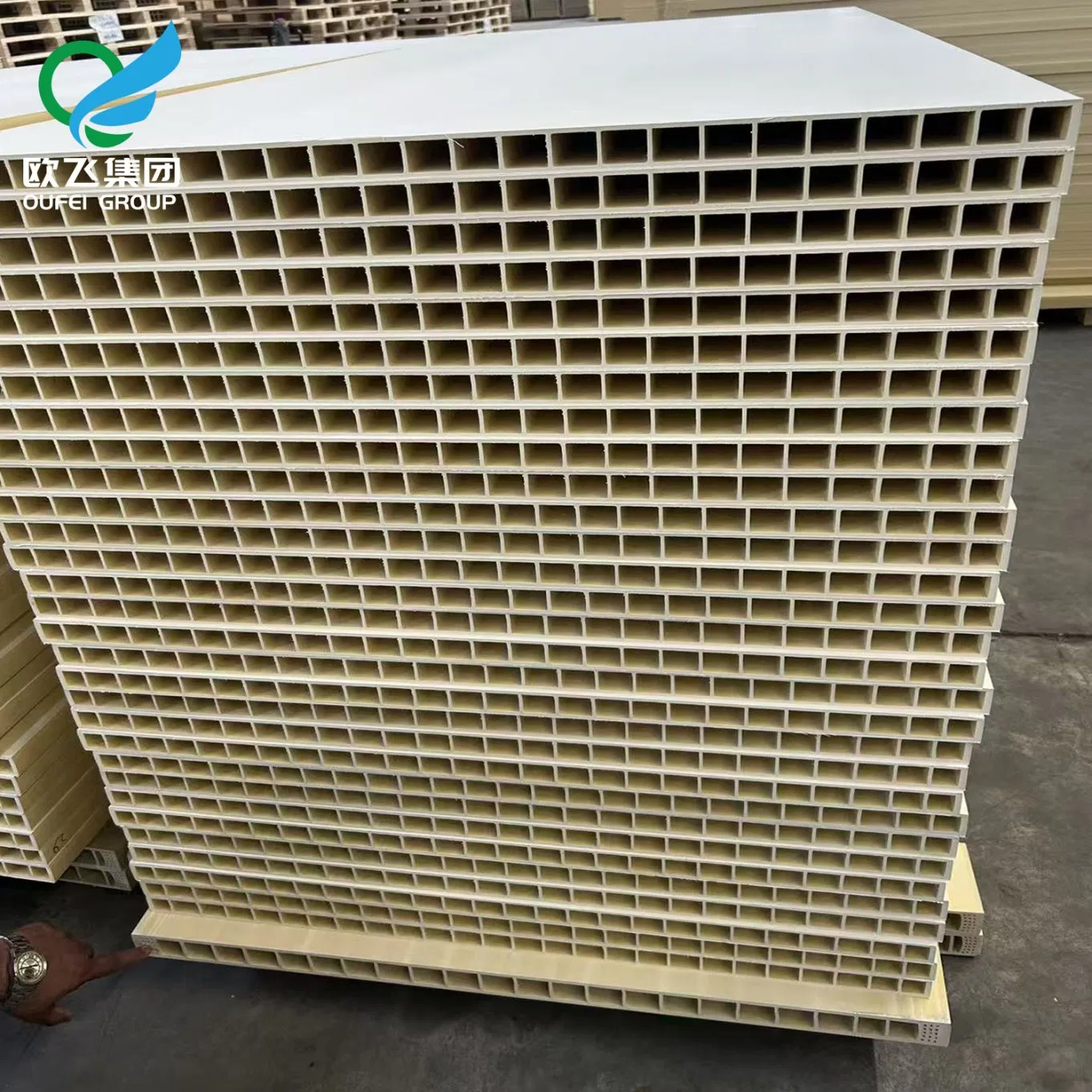 Fireproof Termite Resistant Hollow WPC Door Panel 35mm, 40mm, and 45mm