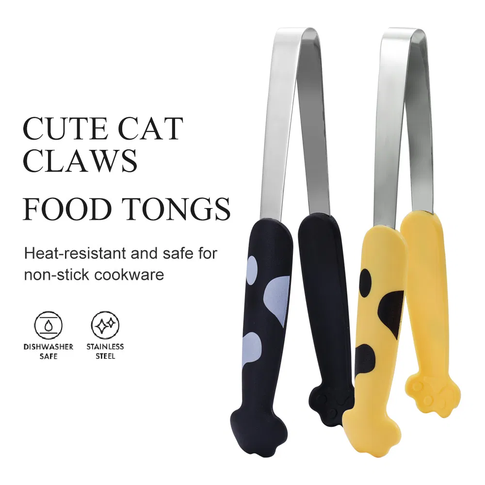 Durable Stainless Steel Kitchen Tongs for Cooking and Serving Food