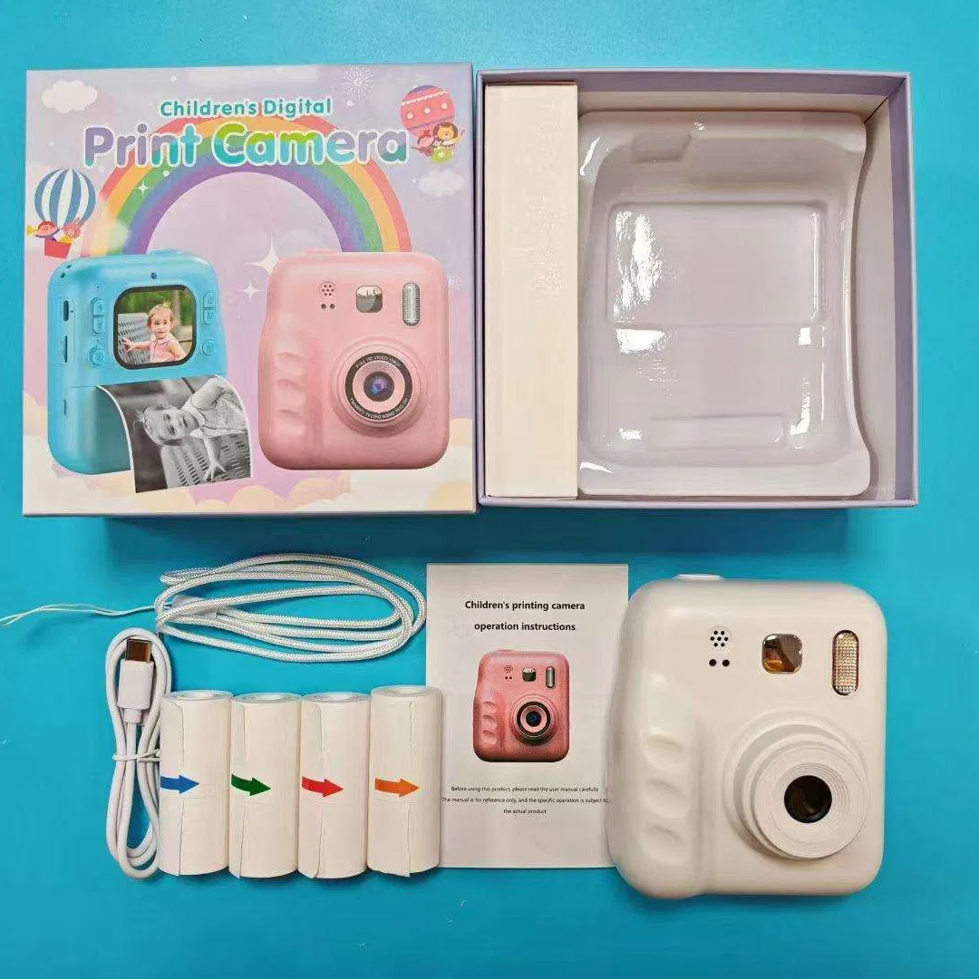 Instant Print Camera Kids 1080P Digital Cameras for Children Kid Instant Photo Print Camera Selfie DSLR Kids Camera for Children Gift 2.4 Inch Kids Instant