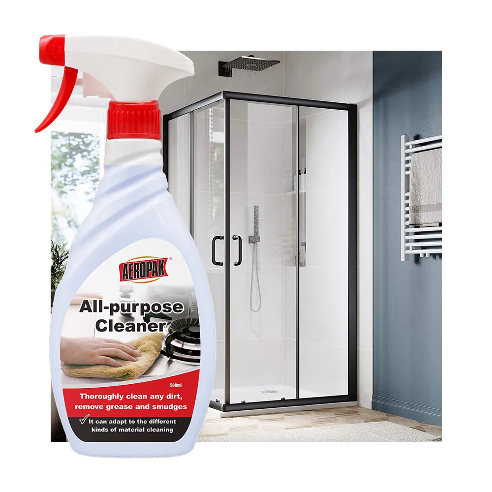 Aeropak 500ml Bottle Stain Remover Low Odor Streak Free Glass Stainless Steel All Purpose Cleaner Spray for Leather Fabric Textile