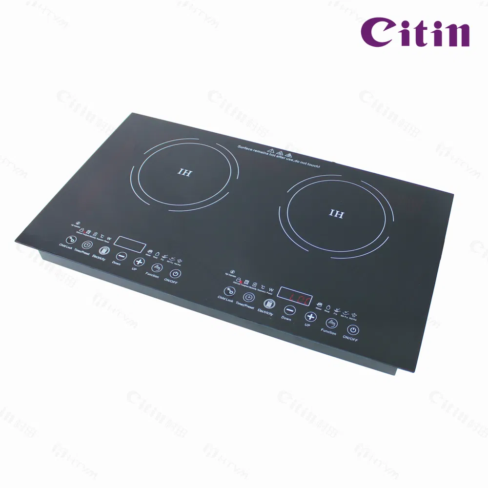 59cm Induction Cooker with Two 2200W Plates & Haptic Interface