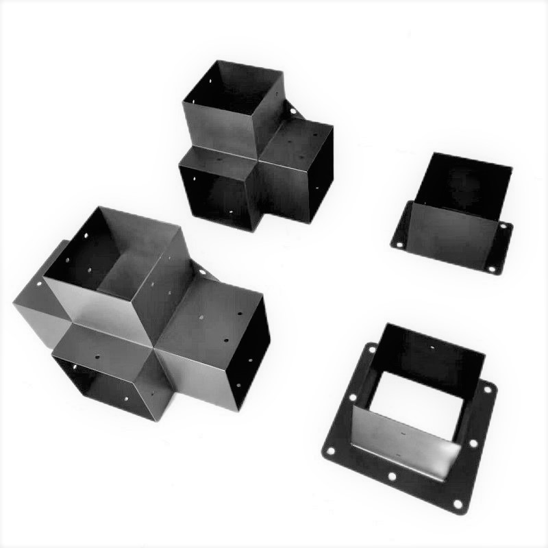 Металлические кронштейны 6x6 дюймов для балок и заборов