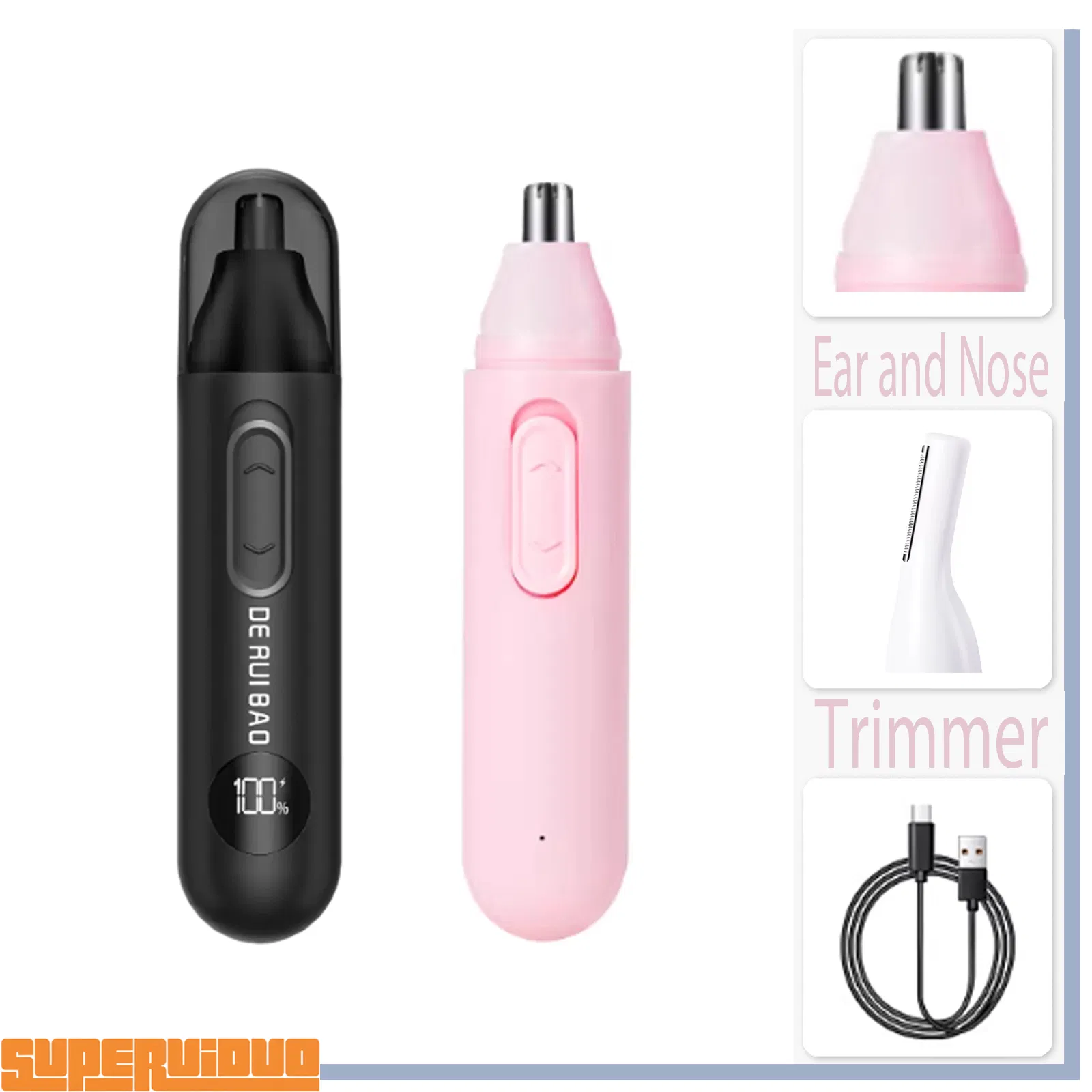 Quiet Performance Personal Care Gear Ear and Nose Trimmer