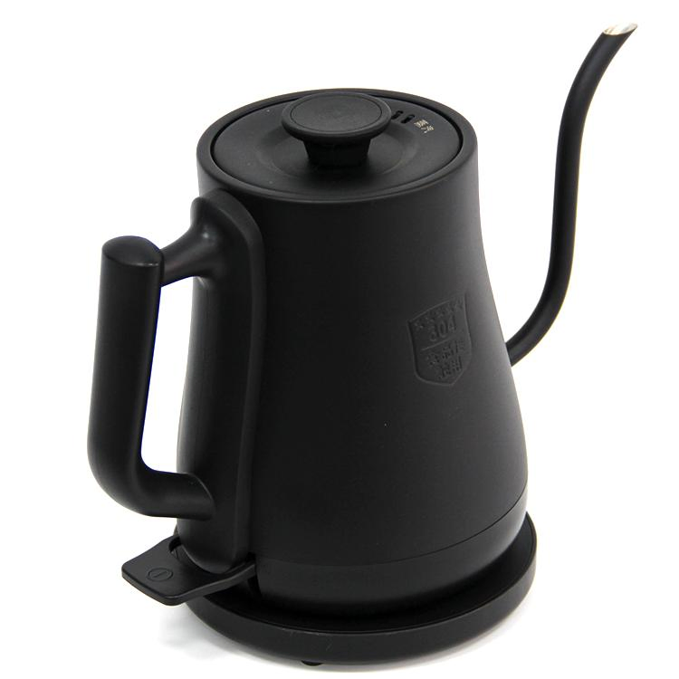 Yuekon 1.0L Electric Turkey Coffee Kettle Stainless Steel Interior Metal Pour Over Coffee Makers for Hand Drip Gooseneck Kettle
