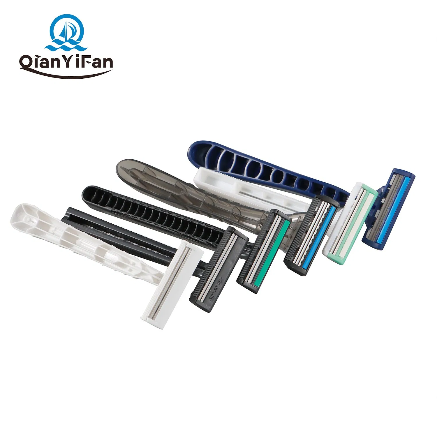 Men's Double-Blade Razor Stainless Steel Disposable Plastic Men's Shaving Razor Multi-Function Portable Razor Bath Hotel Travel