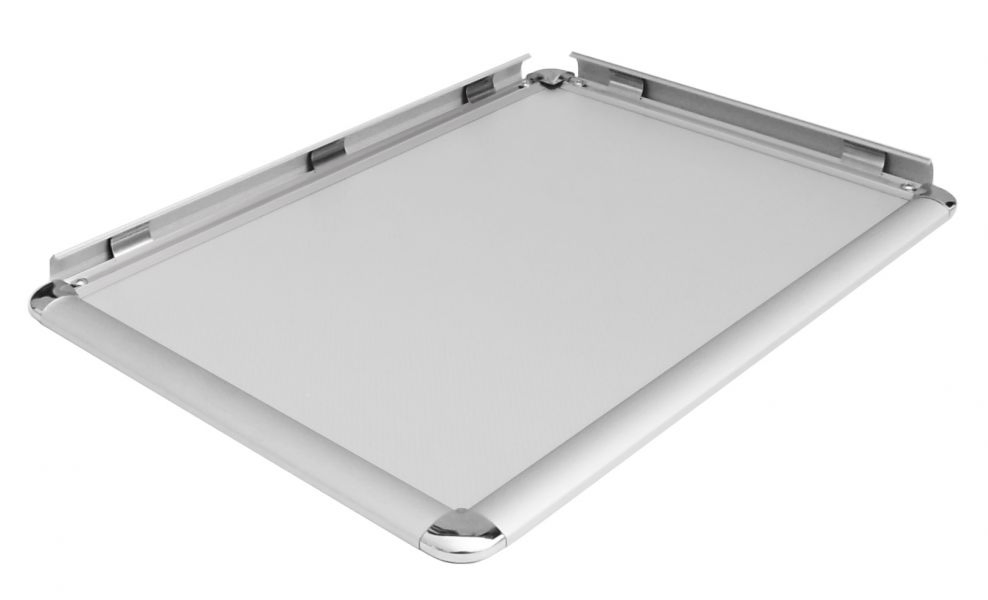 25mm Profile Silver Round Corner Snap Frame