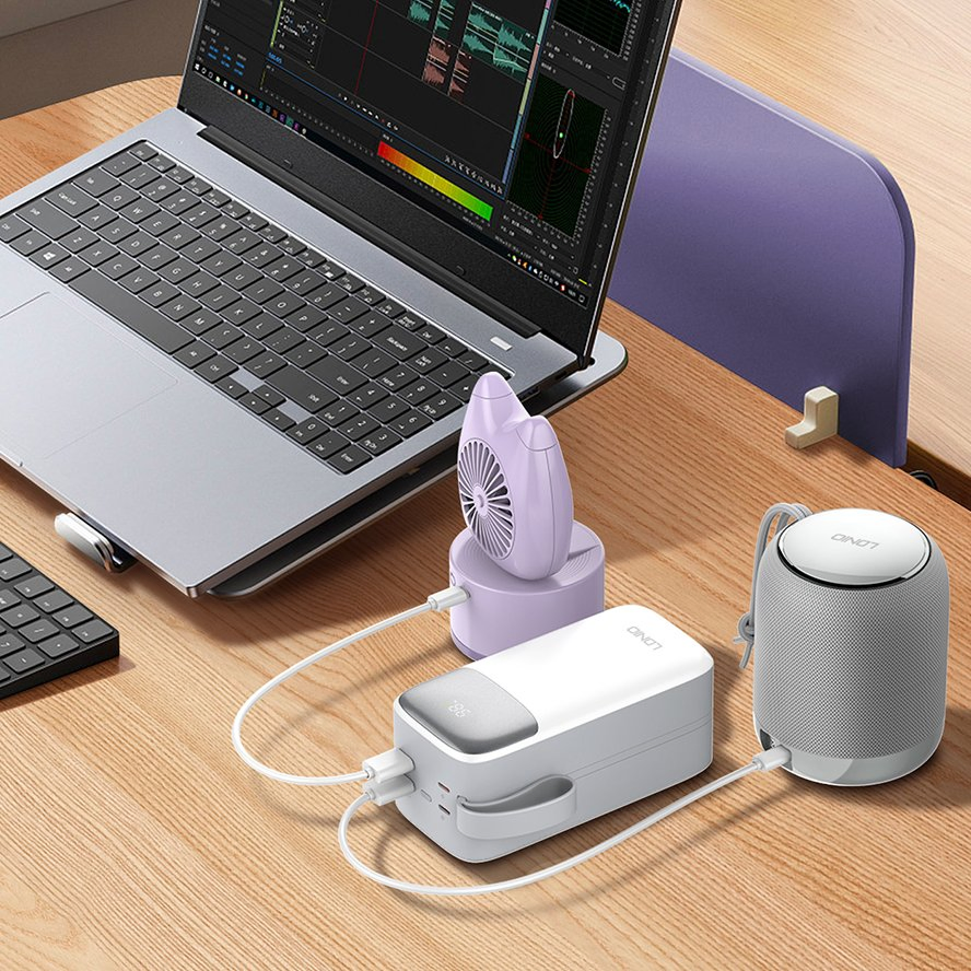 Портативное зарядное устройство Ldnio PQ50 50000 мАч с быстрой зарядкой