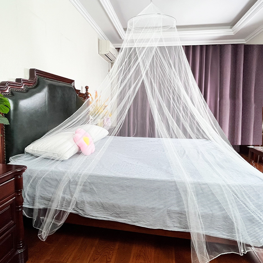 Hanging Bed Curtain, Insect Bug Protection Dome Bed Canopy Mosquito Net in 8 Colors 2 Size