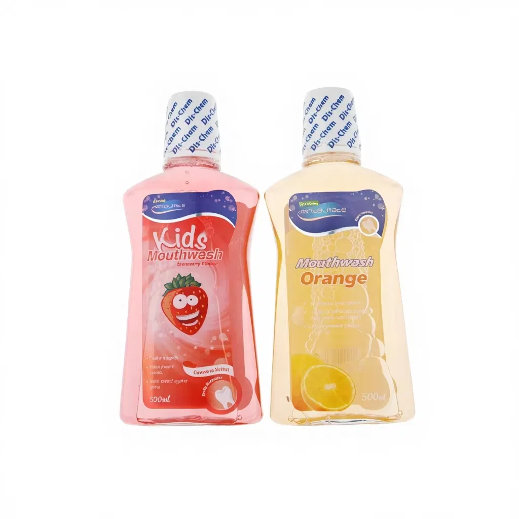 Portable Kids Mouthwash with Fruit Flavor Teeth Whitening & Oral Cleaning Effectively Reduces Dental Plaque