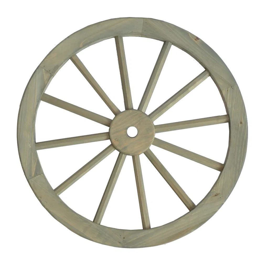 10inch Wooden Crafts Wheels Stain Color for Indoor and Outdoor Decoration