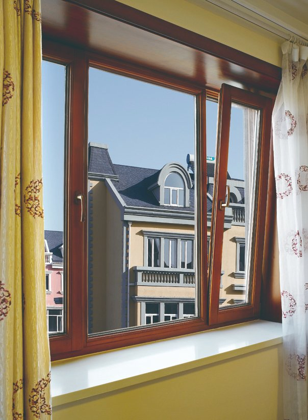 China Wood Aluminum Clad Window