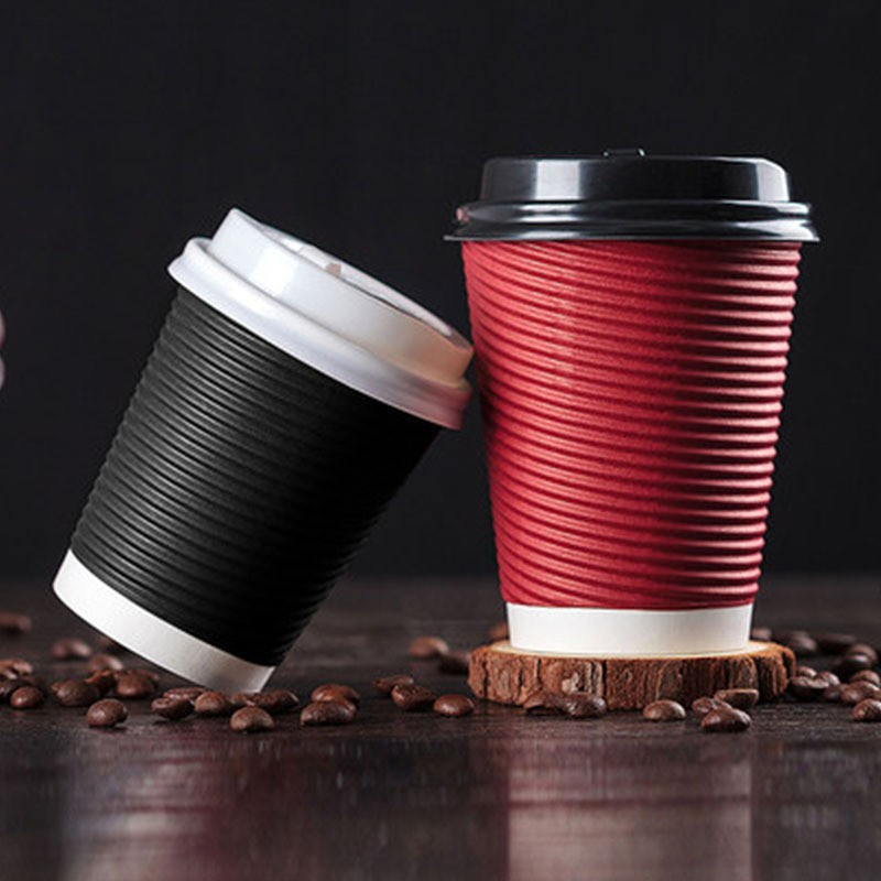 Double Wall Disposable Custom Food-Safe Paper Coffee, Plastic Tea Cup